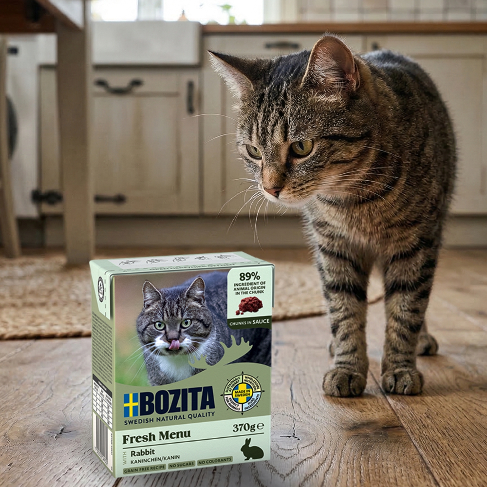 BOZITA dla kota kawałki w sosie z królikiem 370g